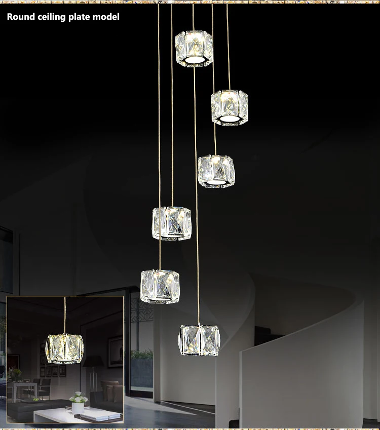 

2017 New modern fashion crystal chandelier for restaurant dining room decoration