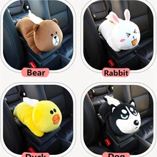 Креативный автомобильный подлокотник, коробка для салфеток, многофункциональный подвесной Тип сиденья, задний тип, автомобильный теневой блок, Мультяшные милые аксессуары для интерьера, моющиеся