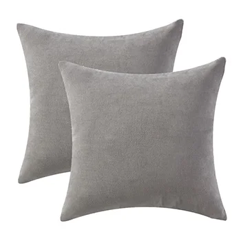GIGIZAZA фиолетовые наволочки 45x45 50x50 для дивана домашний декор для кровати подушки Чехлы для дивана спальни роскошные наволочки - Цвет: Grey