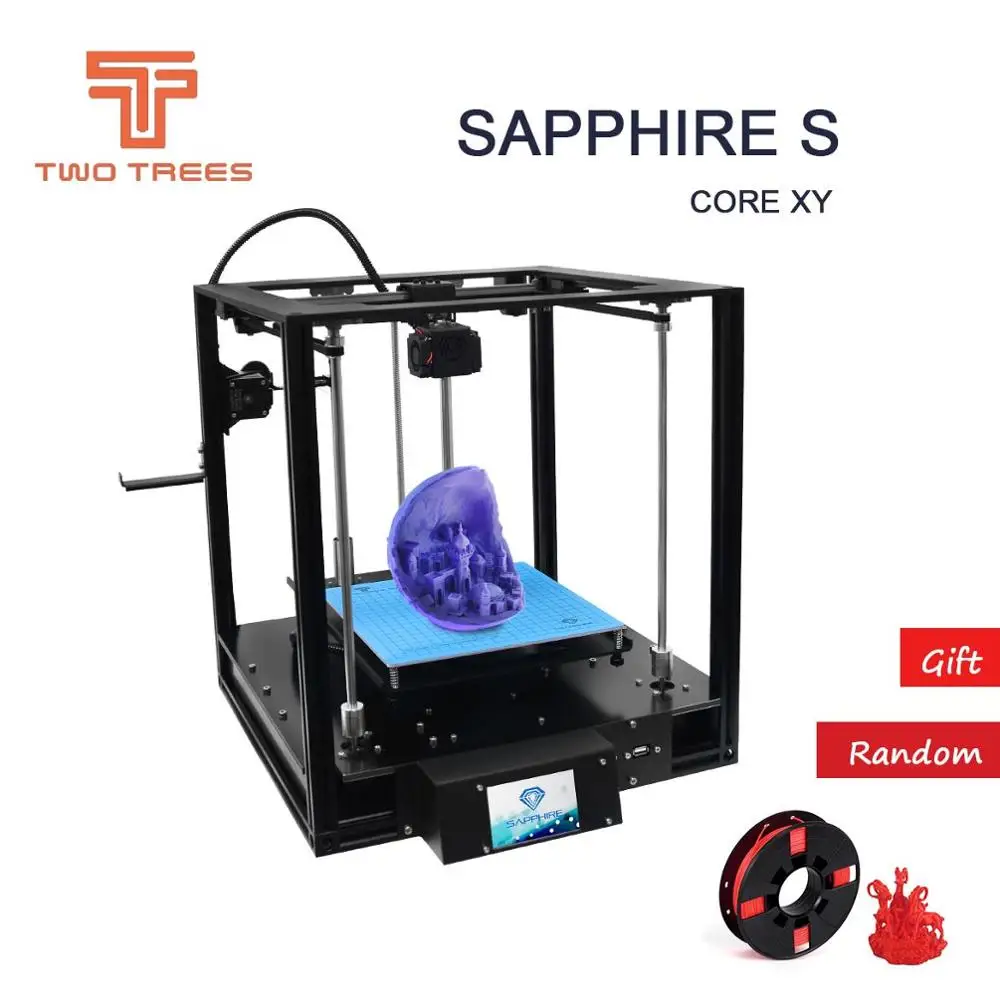 

TWO TREES High-precision 3D Printer Sapphire S CoreXY Automatic leveling Aluminium Profile Frame Big Area DIY Kit Core XY