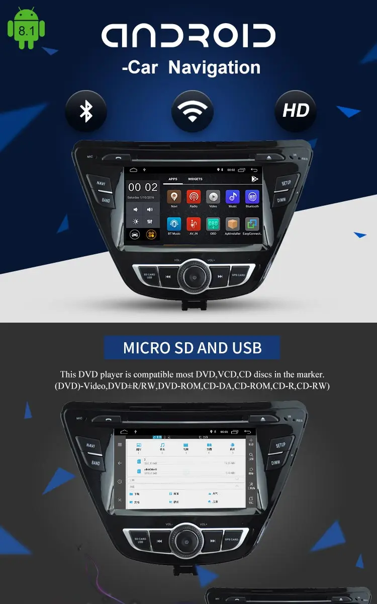 Sale LJHANG Android 8.1 Car DVD Player 1024*600 For HYUNDAI ELANTRA 2014 GPS Navigation Mirror-Link Steering Wheel control WIFI Audio 1 Sale LJHANG Android 8.1 Car DVD Player 1024*600 For HYUNDAI ELANTRA 2014 GPS Navigation Mirror-Link Steering Wheel control WIFI Audio 1