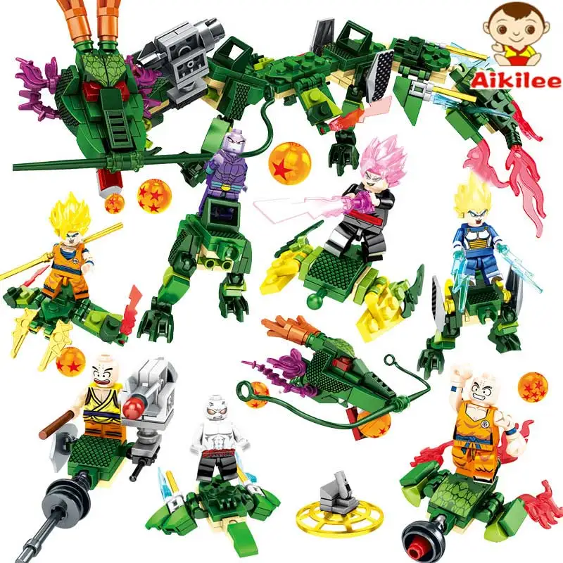 

1236 Diy Puzzle Building Blocks dragon ball set toys Education toys for children good quality safe for boy 8 in 1 building toys