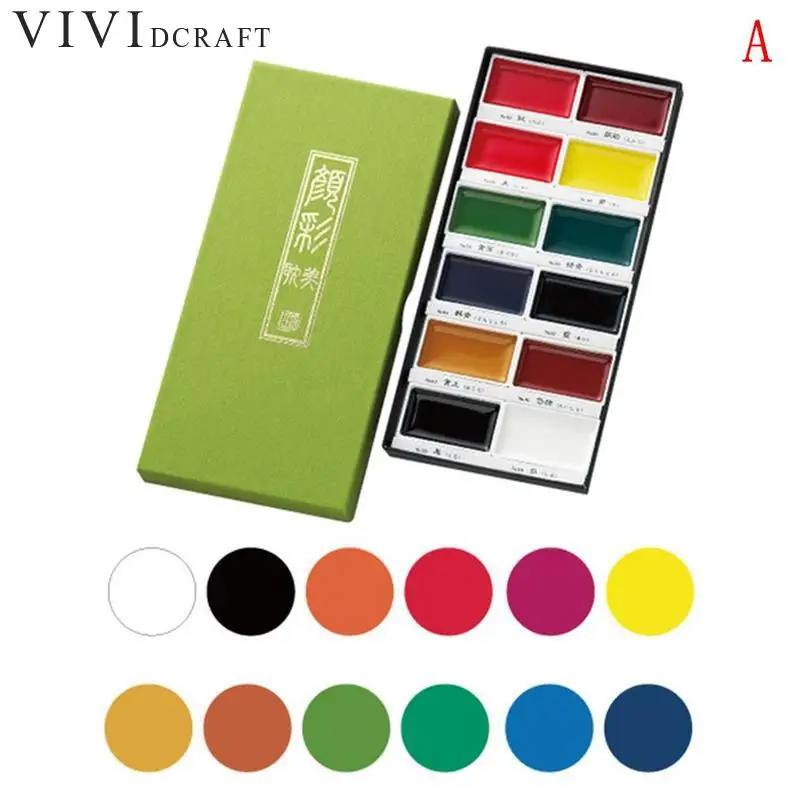 

12/18/24//36 Colors Solid Watercolor Paint Set Freely Soluble Professional Painting Tool For Studnets And Artist Stationary