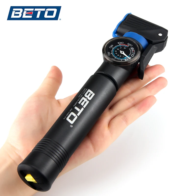 online Beto Bomba de Bicicleta 120psi Grande Calibre Bomba de Bicicleta bicicleta de Estrada de Montanha Bicicleta Bombas de Ar Do Pneu Inflator Hi Volume Pressão bomba De Bicicleta portátil