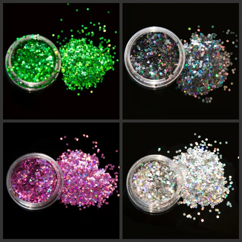 

12 Boxes Holographic Nail Glitter Powder Set 12 Colors Laser Holo Glitter Sequins Dust Manicure for Nail Art Decoration #PLB-02#