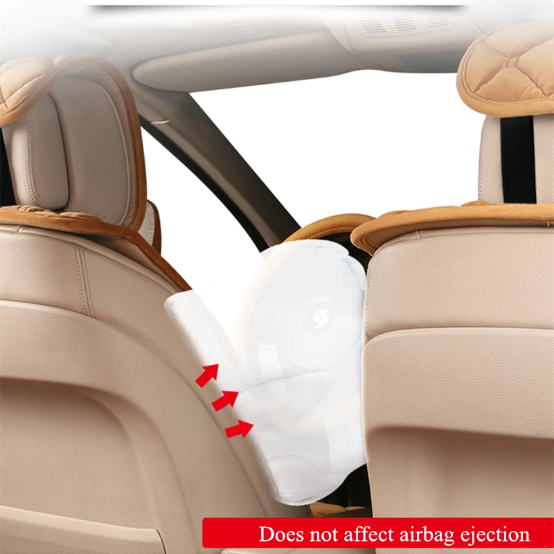 Универсальные плюшевые чехлы для сидений автомобиля с теплым искусственным мехом, Автомобильная подушка для переднего сиденья, защита салона автомобиля, подходит для автомобиля 99