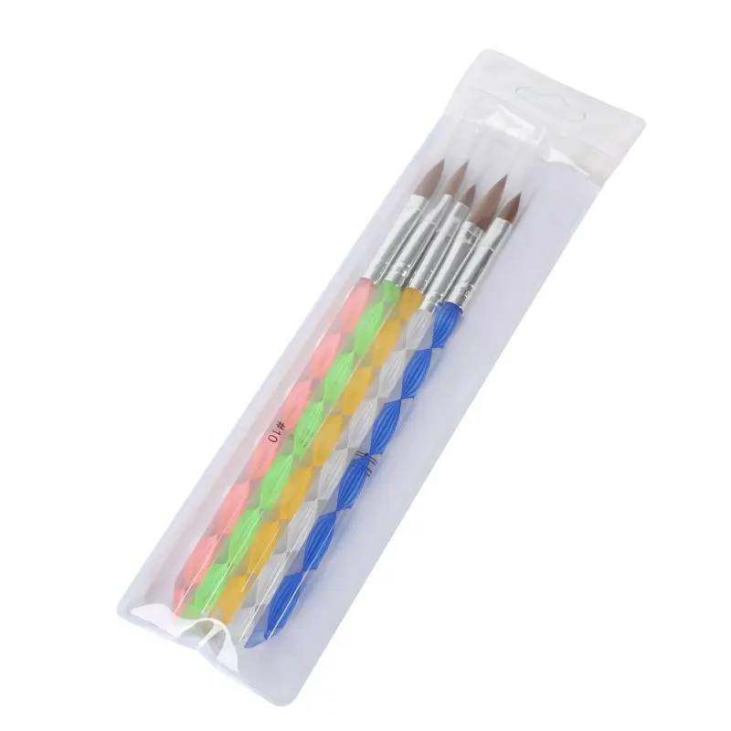 

5 PCS/1 Set Nail Art Tools Set Acrylic Nail UV Gel Carving Pen Brush Liquid Powder
