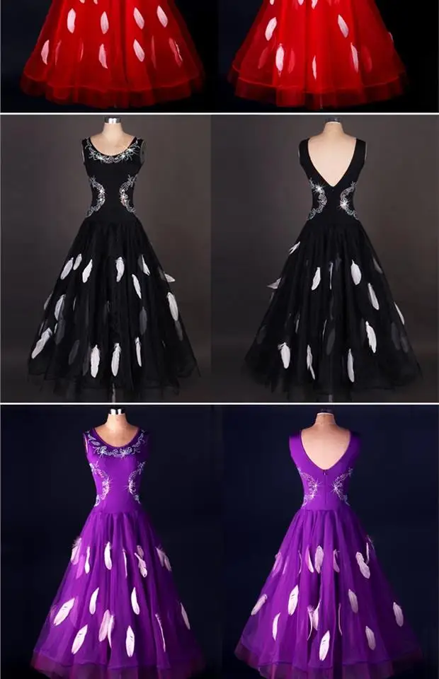 2019 Новый костюм распродажа бальных танцев юбки новейший дизайн женские современное Танго Вальс платье/стандартные конкурс платье M043