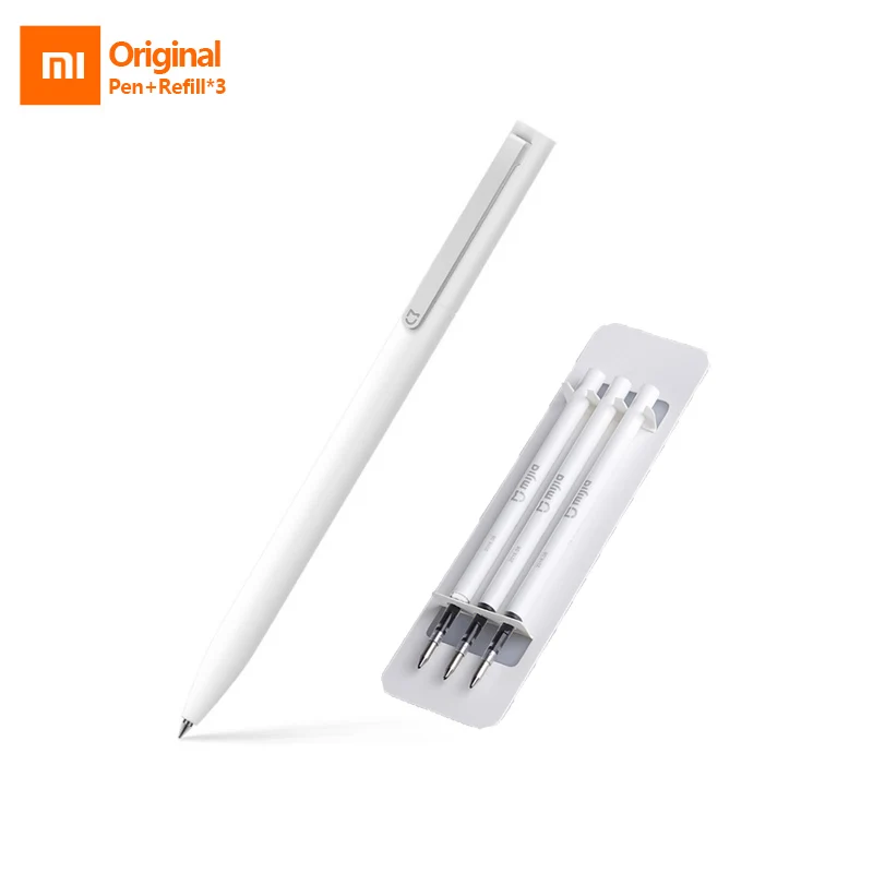 

Original Xiaomi Mijia SignPen 9.5mm SigningPen PREMEC Smooth Switzerland Refill MiKuni Japan Ink add MijiaPen Black Refill