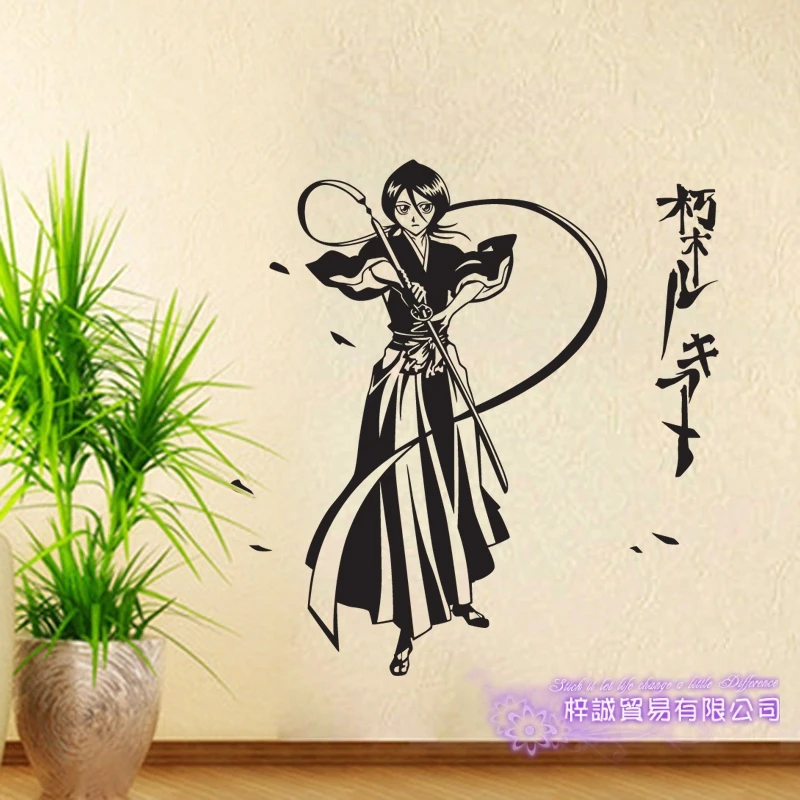 DCTAL BLEACH Kuchiki Rukia  Car Decal Wall Sticker Cartoon Fans Vinyl Wall Stickers Car Decal Decor Home Decorative