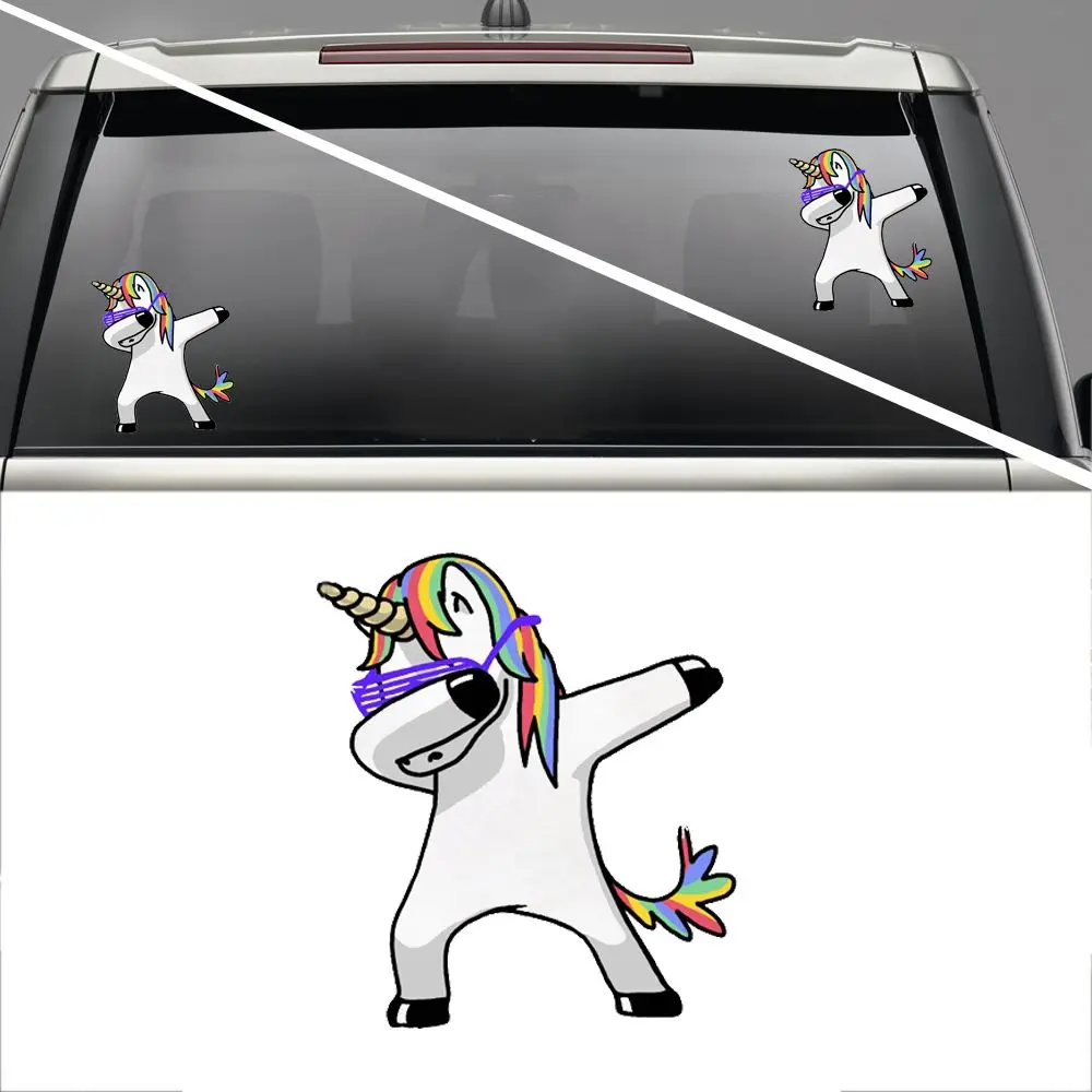 1Pcs Lovely Unicorn Car Sticker Funny Cartoon Waterproof Vinyl Decals Car Styling Home Decor New Arrival - Image 5