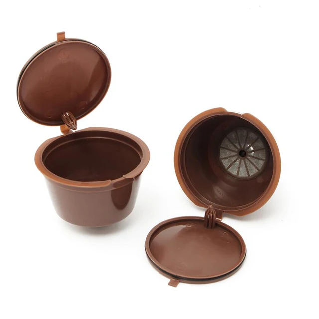 Cheap 1pc Reusable Plastic Coffee Filter Brown Refillable Compatible Coffee Maker Capsule Pod Cup For Dolce Gusto kitchen Accessories Cheap 1pc Reusable Plastic Coffee Filter Brown Refillable Compatible Coffee Maker Capsule Pod Cup For Dolce Gusto kitchen Accessories