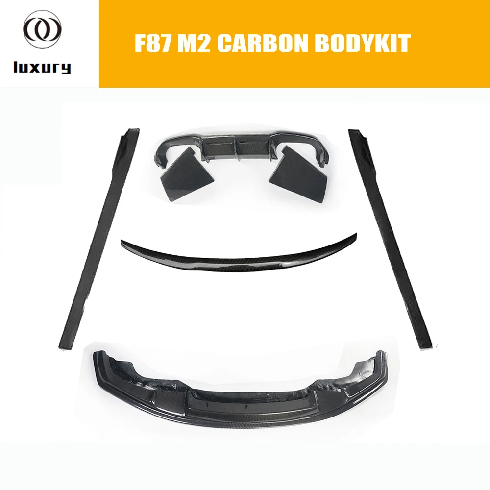 F87 M2 TMC стиль углеродное волокно Bodykit для BMW Body kit задний диффузор спойлер багажника