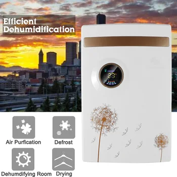 

Home Dehumidifier with 2.5L Water Tank Basement Air Dryer Desiccant Moisture Absorber Timing Water Full Alarm Low Noise