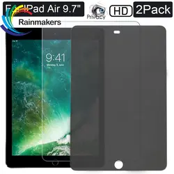 [2 Упак.] HD Защитное стекло для сохранения личной информации Закаленное стекло пленка для Apple Новый iPad 9,7 "(2018 и 2017) Air2 Поддержка Apple Pencil AntiScratch