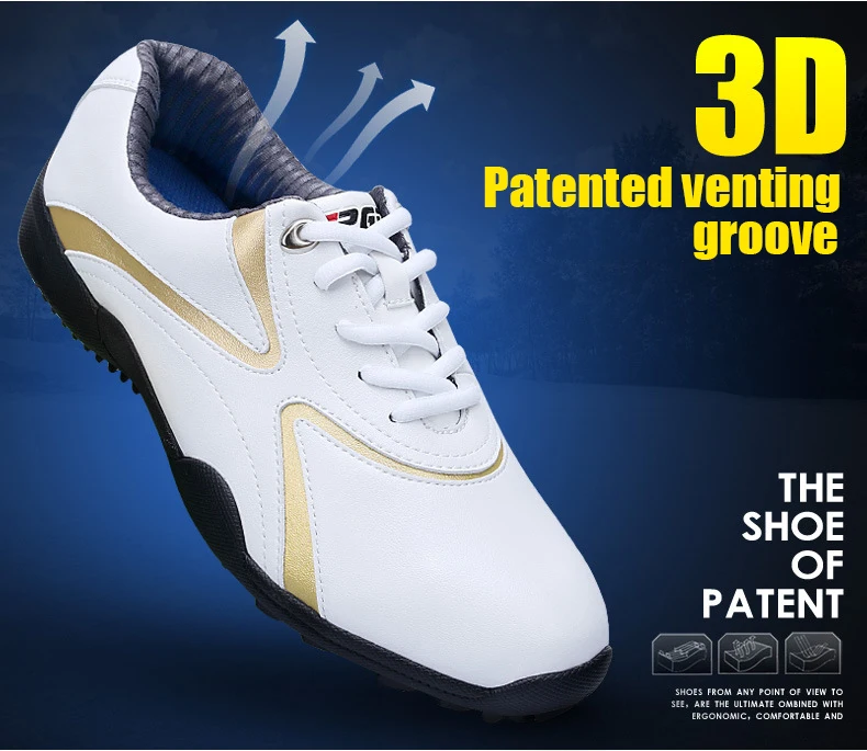 PGM аутентичная Мужская обувь для гольфа мужская обувь для отдыха фиксированная ноготь кроссовки водонепроницаемые и дышащие мужские спортивные туфли для гольфа