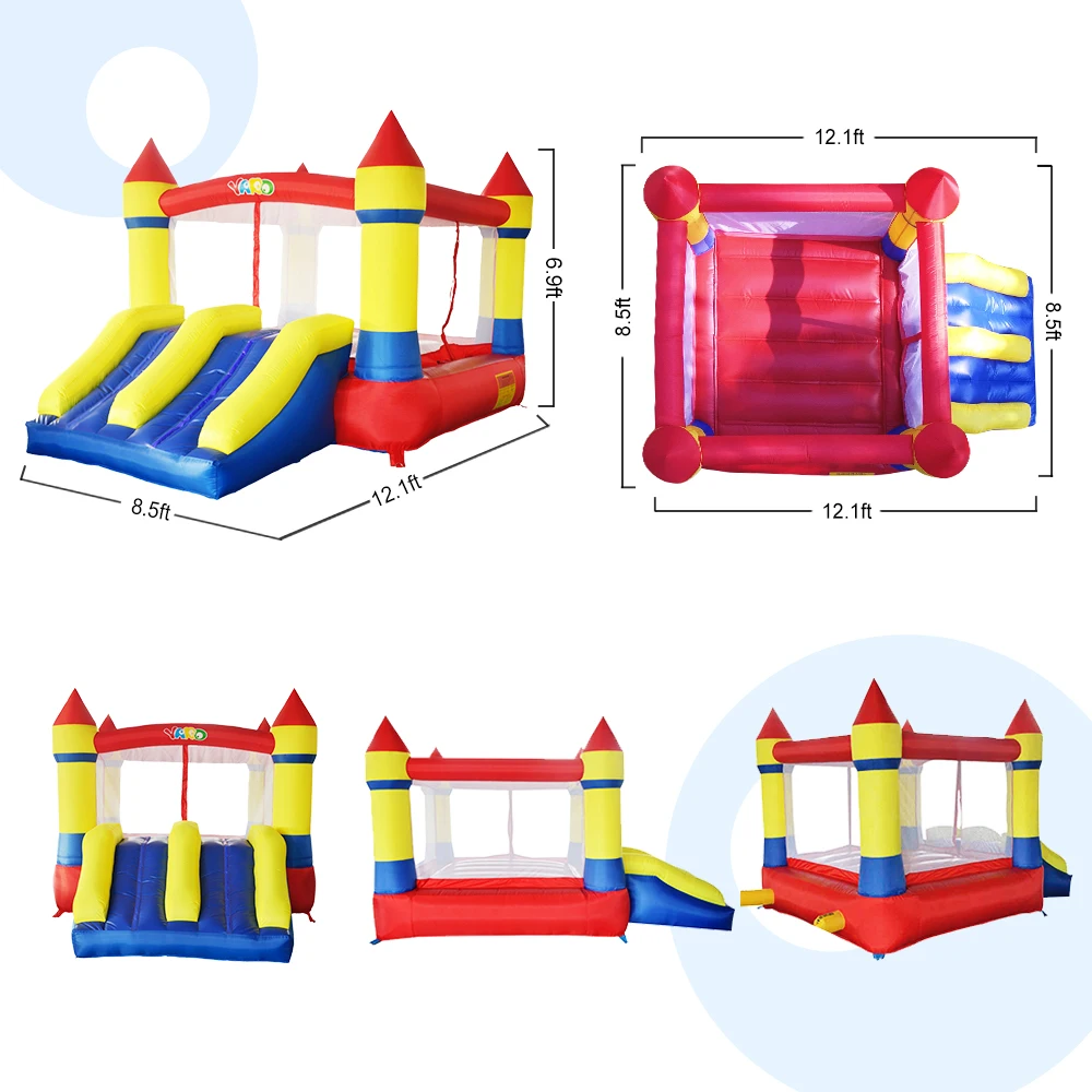 Батут Дом двойной слайд с воздуходувкой Крытый Открытый Moonwalk надувной батут нейлон ПВХ прыжки замок для детей игрушка забавная игра