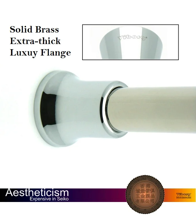 (1 pair) 19mm Luxury Solid Brass Extra thick Flanges Shower