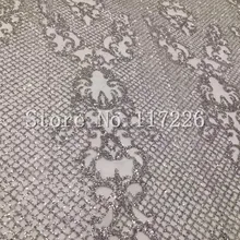 Дизайн серебряный цвет блестящий французский чистая кружевная ткань клееный Блеск Африканский тюль кружева JRB-3274 для женщин вечернее платье