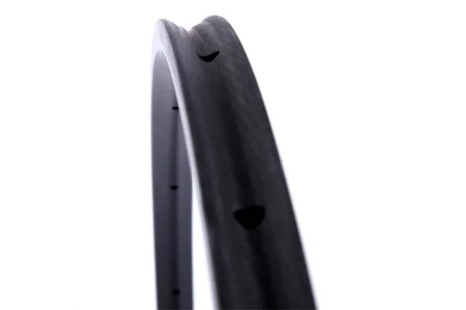 Excellent Strong Stiffness  700c 24mm Carbon Tubular Rims Road Bike Wheel only 290g Weight 23mm width Basalt furface 4