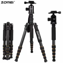 ZOMEI Z699C Carbon Fiber Portable Professional Tripod & Ball Head Compact Travel for Canon Sony Nikon Olympus DSLR Video Camera