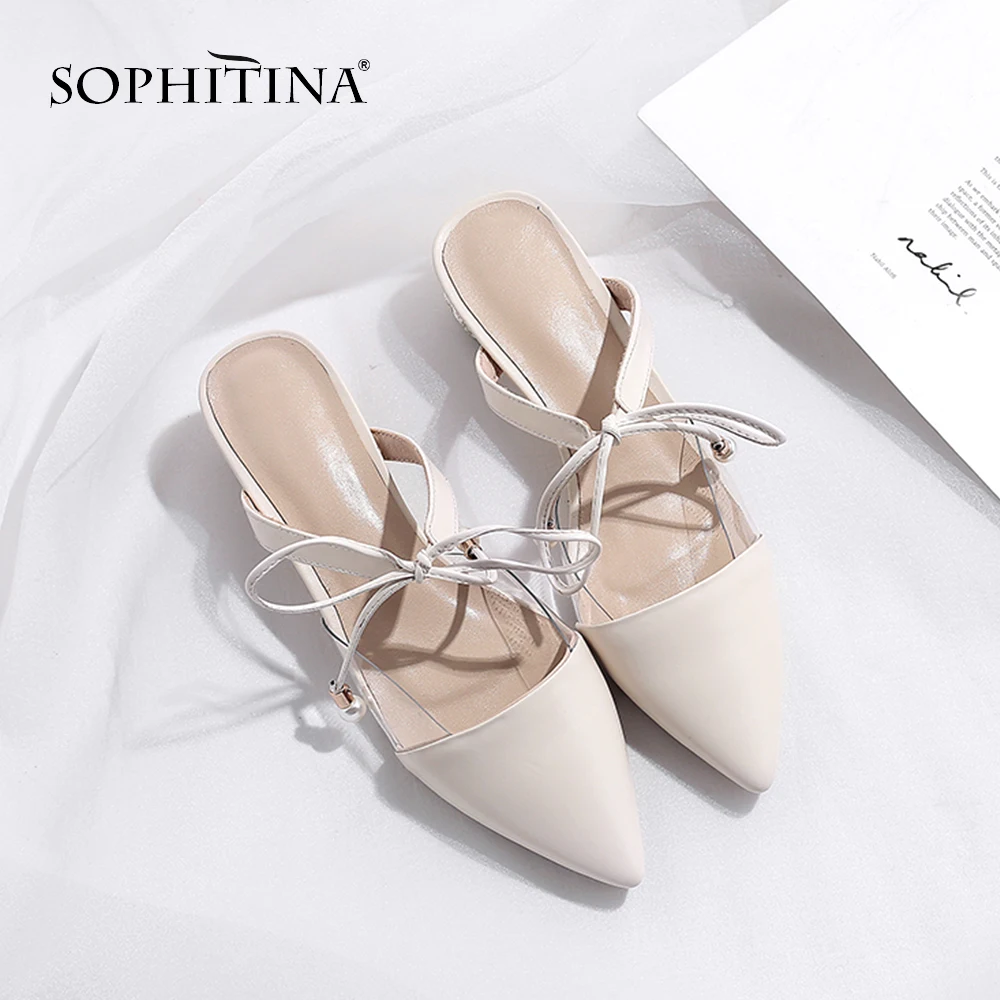 SOPHITINA/Обувь женская на лето 2019г Милые женские босоножки с остренным мыском модном