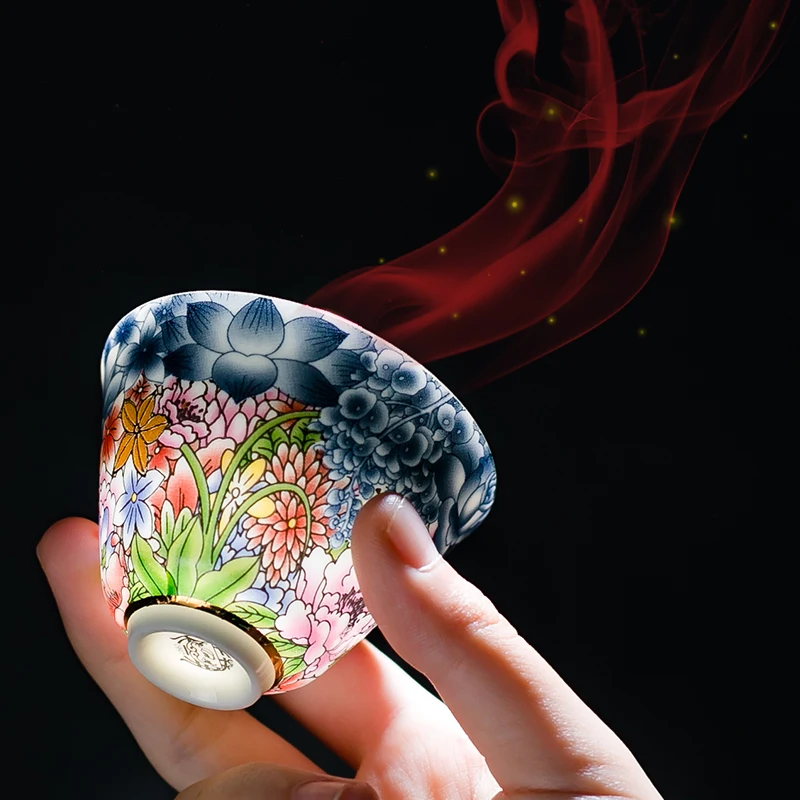 Juego De 6 Tazas De Té De Arcilla Morada Pequeñas - Hechas A Mano, Sin Asas, Estilo Kung Fu Para Ceremonias