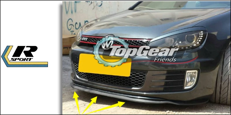 Бампер для губ отражатель губы для Volkswagen VW Golf 3 4 5 6 7 кролик Caribe Cabrio передний спойлер юбка/обвес/полоса