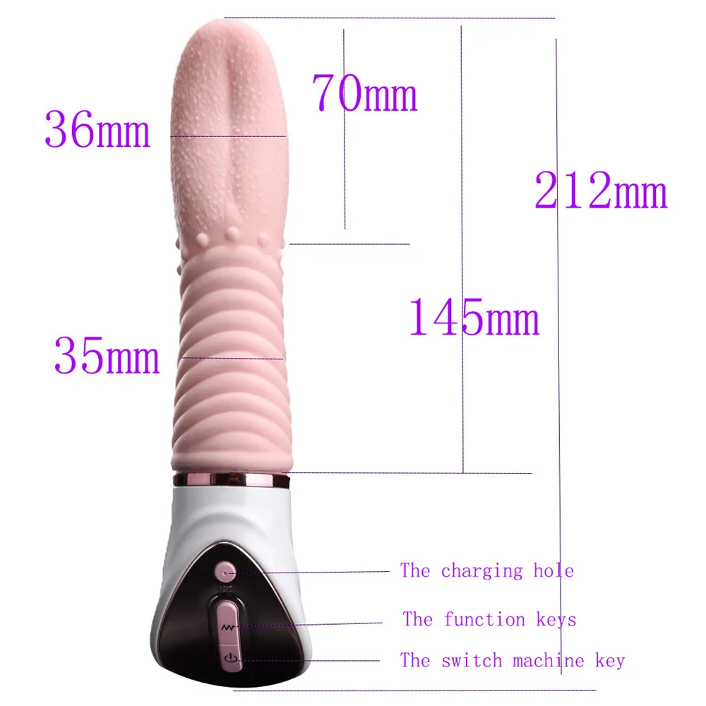 10 Speed Tongue Vibrator G Spot Clitoris Pussy Nipple Oral Licking Stimulator USB Heating Female AV Massager Sex Toys for Women (4)