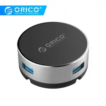 ORICO usb-хаб алюминиевый 3 порта USB3.0 круговой концентратор с мышкой кабель управления USB разветвитель Для iMac компьютер Ноутбук аксессуары