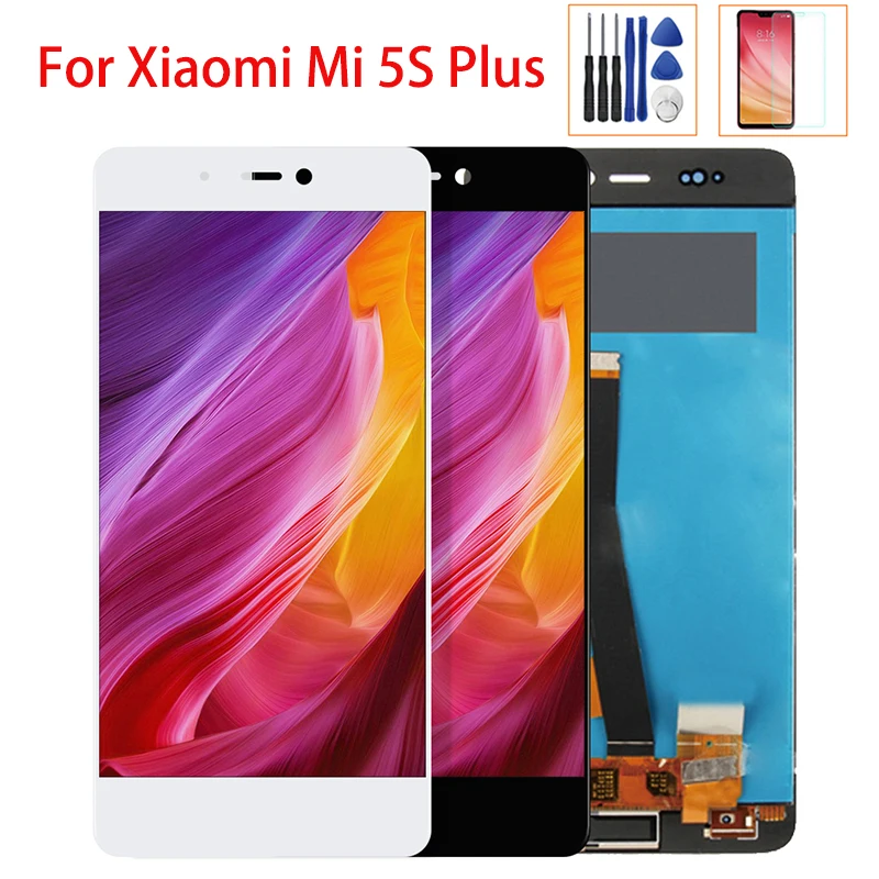 

Original 5.7 inch LCD display For Xiaomi MI5S Plus Mi 5S + Touch Screen Display Digitizer Touch Panel Assembly Free Tools Glass