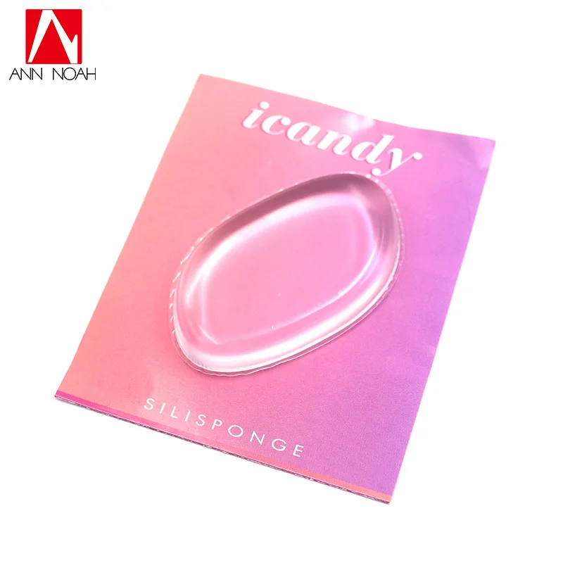 

New Arrival Silicone Sponge Transparent Beauty Silisponge Makeup Puff Gel Foundation Cosmetic