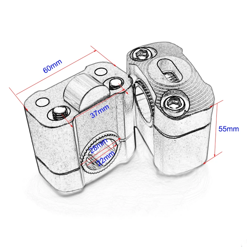 Nordson Motorcycle Riser Handlebar Aluminum Motorcycle Handle Bar For 22MM-28MM Motocross Handlebar