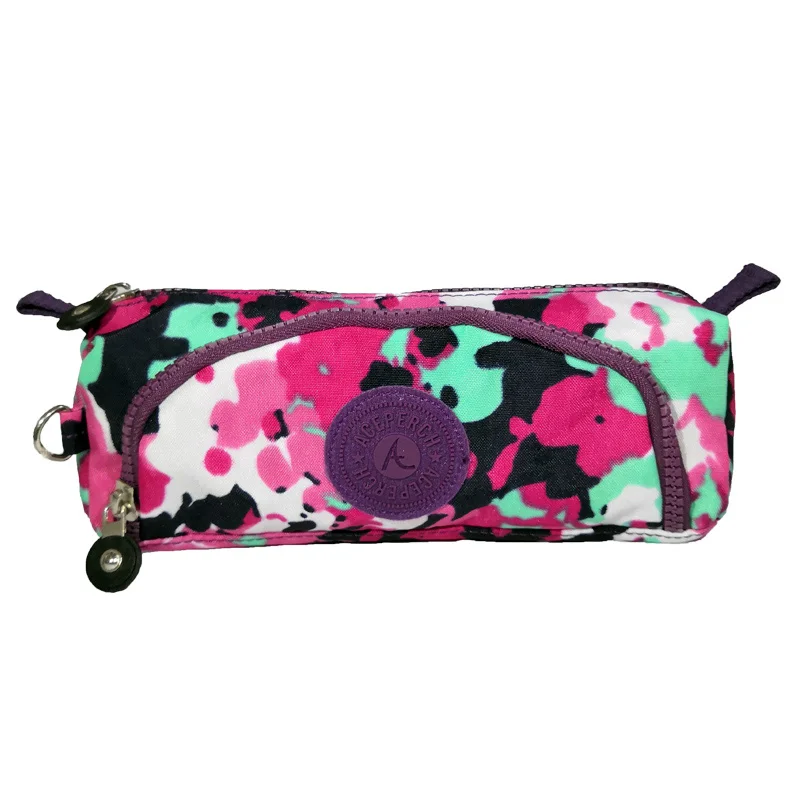 De las mujeres de la moda lápiz caso de viaje Neceser bolsa de cosméticos de Nylon de la cremallera de maquillaje Organizador bolsa de maquillaje de las señoras De las mujeres de la moda lápiz caso de viaje Neceser bolsa de cosméticos de Nylon de la cremallera de maquillaje Organizador bolsa de maquillaje de las señoras