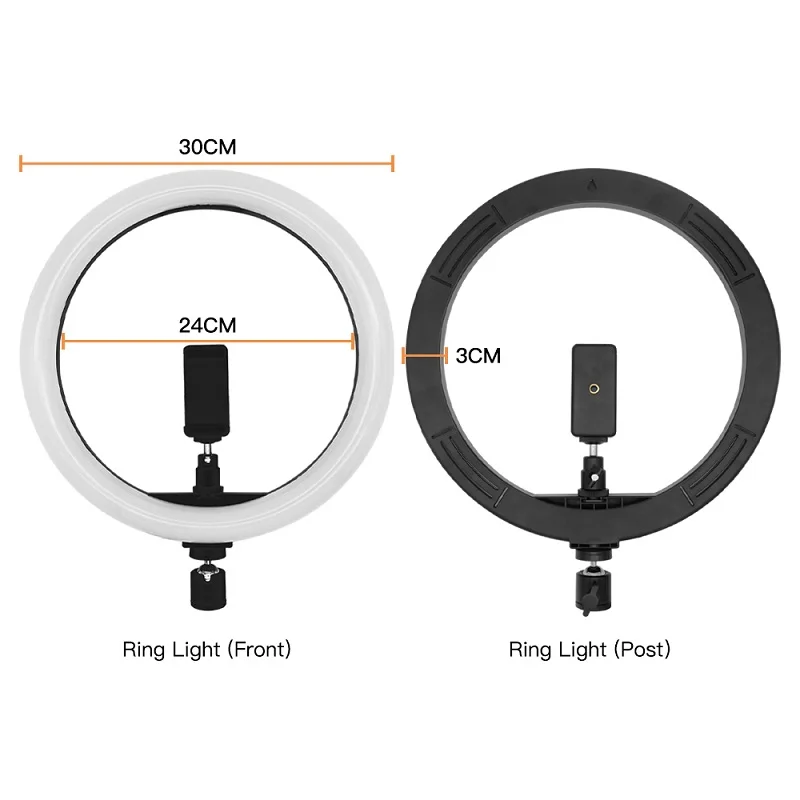 Travor 1" USB светодиодный кольцевой Светильник 160 светодиодный s с регулируемой яркостью 2700 K-5500 K круговой фотолампа и штатив для студийного фотографического светильник с кольцом