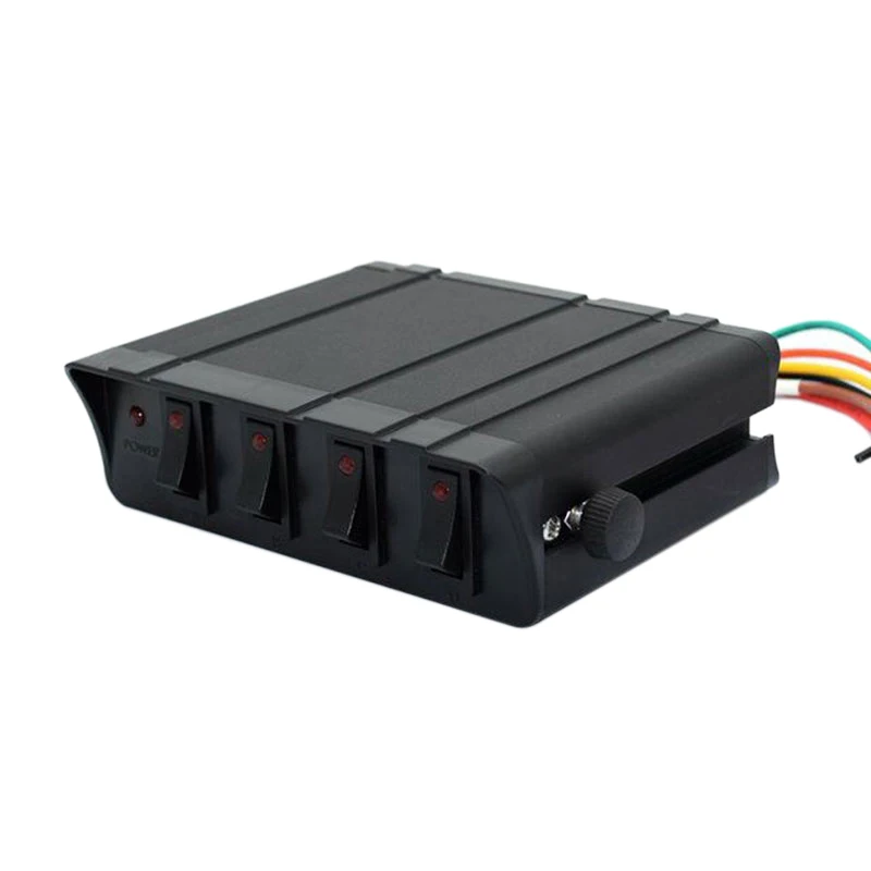4-Gang 12V 40A кулисный переключатель коробка Аварийная Строб-лампа переключения контроллер Панель
