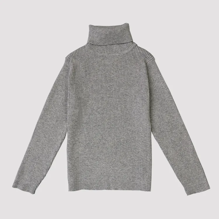 Осенний свитер с высоким воротником для маленьких мальчиков и девочек; детский зимний свитер для девочек; вязаные свитера для мальчиков; Vetement Enfant; 003