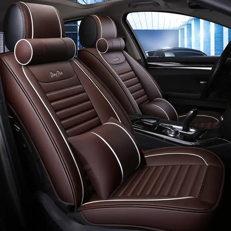 2019 New Luxury Pu Leather Car Seat Covers For Toyota Corolla Camry Rav4 Auris Prius Yalis Avensis Suv Auto Interior Accessories