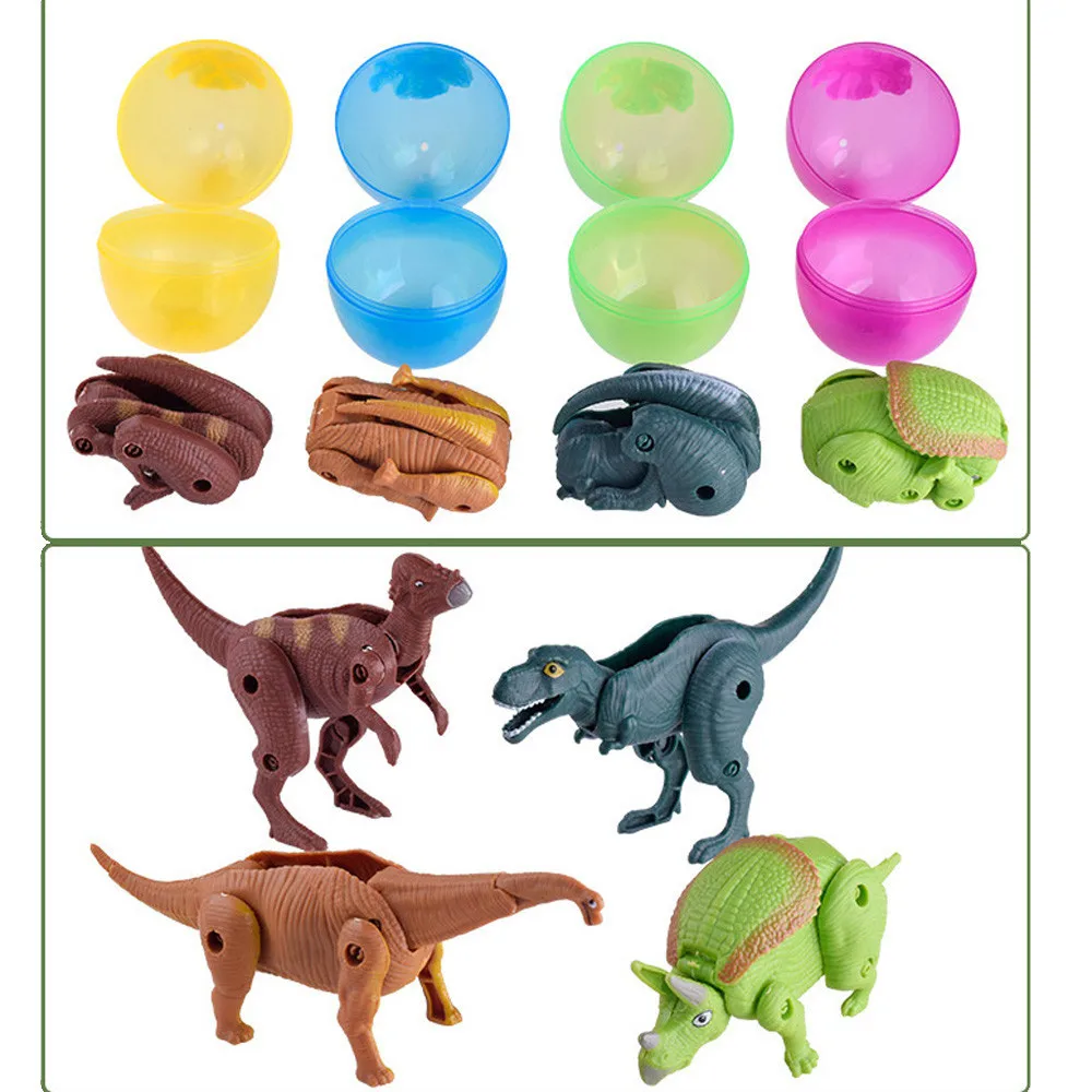 Ostern Überraschungseier Dinosaurier Spielzeug Modell Deformierte Dinosaurier @f 