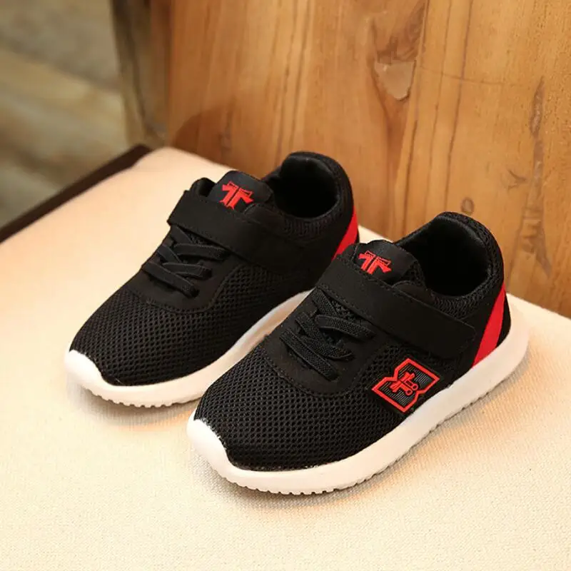 SKHEK الأطفال أحذية رياضية الخريف الربيع جديد الأزياء تنفس الاطفال الفتيان الهواء شبكة أحذية الفتيات مكافحة زلق أحذية رياضية حذاء طفل