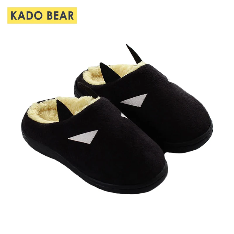 

Kids Warm Indoor Winter Slippers for Boy Girls Cartoon Batman Bedroom Flip Flop Children Fur Plush Cotton Soft Family Home Shoes