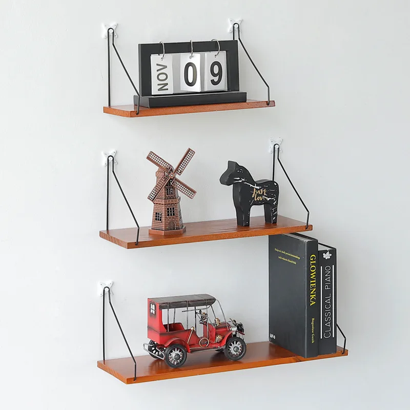 

Wood Wall Holder Rack Wall Shelf Wooden Word Partition Solid Wood Kitchen Wall Multi-functional Decorative Frame Hanging