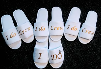 

personalized Wedding Slippers,wedding Bride&Bridesmaid name Slippers,Bridal Party Slippers.Bachelorette party favors gifts