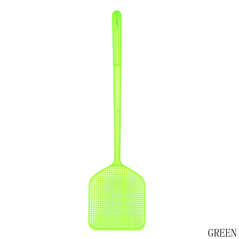 1PC Hot Plastic mosquitoes flies Health folder Creative home anti-mosquito shoot beat fly Pest control Fly Swatters - Цвет: GR