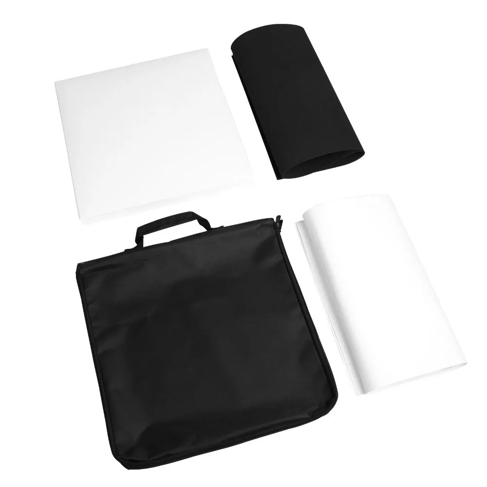 PVC 40x40cm Mini Desktop Shooting Studio Lighting Box Foldable Softbox Photography Studio With SMD LED Light (6)