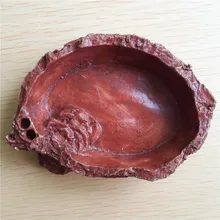 Crawler Feeder Pet Bowl Basin Resin Drinker Dish Food Water Pot Reptile Turtle Tortoise Small Pets Supplies