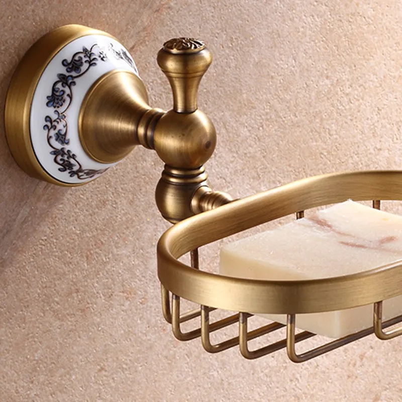 Antique Brass Luxury Bathroom Accessory paper Holder Toilet Brush Rack  Commodity Basket Shelf Soap Dish Towel Ring - AliExpress