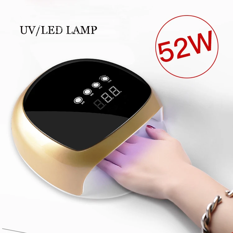 

Sun Light 52W UV LED Nail Lamp 24 Leds Nail Drying Machine Lamp For Nail Gel Polish Varnishes 30S/60S/90S/120S Smart Sensor