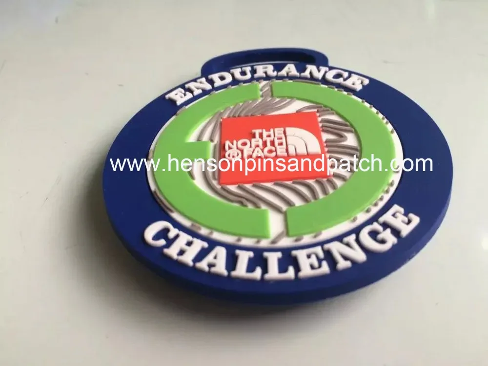 

Custom PVC badge for CHALLENGE,THE NORTH FACE,soft PVC tag,rubber pic,plastic badge