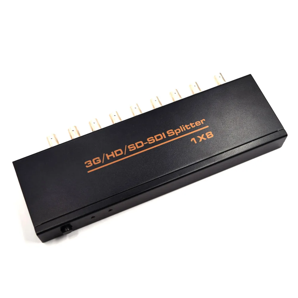 1Pc SDI Splitter 1x8 Multimedia Splitter SDI Extender Adapter 1 in 8 out Support SD HD